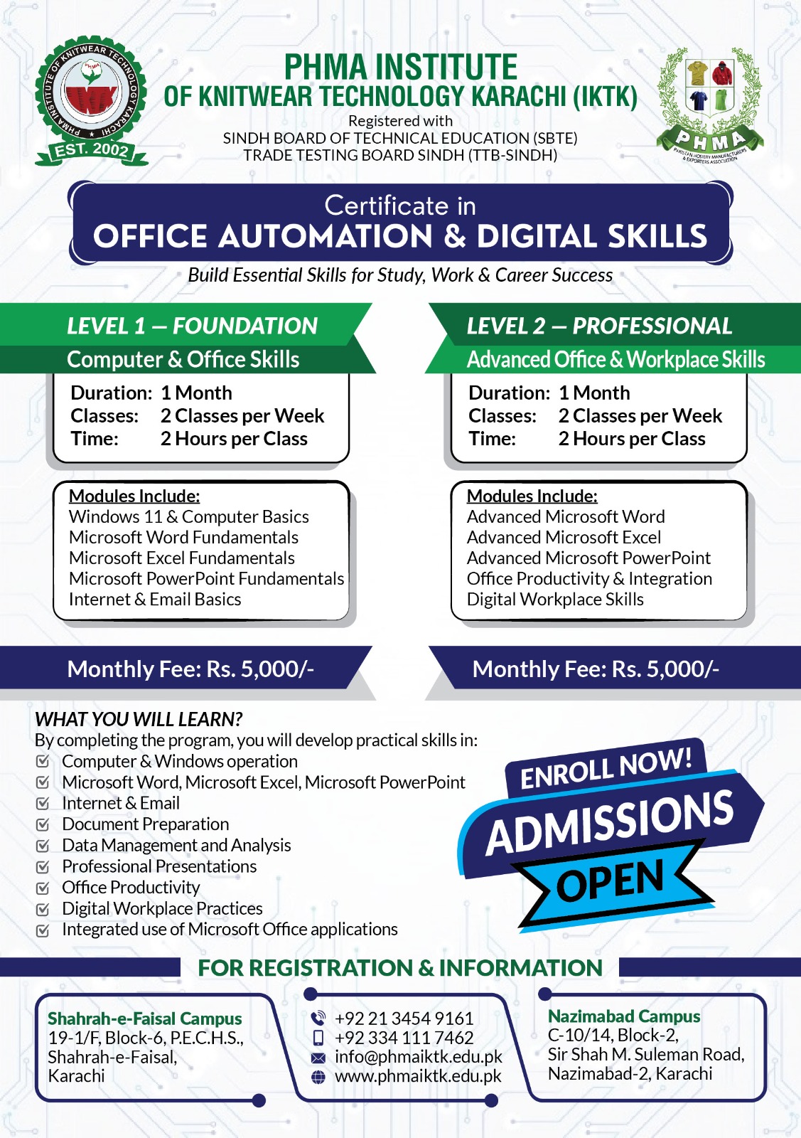 OFFICE AUTOMATION AND DIGITAL SKILLS